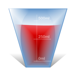 Cestino Pieno Liquido a 256x256 pixel