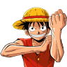 One Piece Rufy a 96x96 pixel