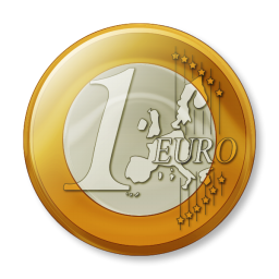 Moneta 1 Euro a 256x256 pixel