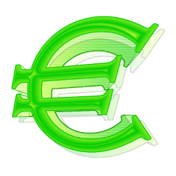 Simbolo Euro a 256x256 pixel