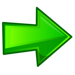 Freccia Verde a 256x256 pixel