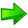Freccia Verde a 96x96 pixel