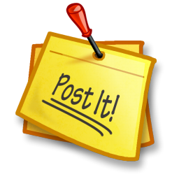 Post It a 256x256 pixel