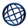 Rete Circolare Blu a 96x96 pixel