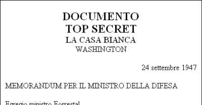 Il documento top secret sulla crezione del majestic 12