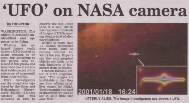Un articolo su un video della NASA che riprende un UFO