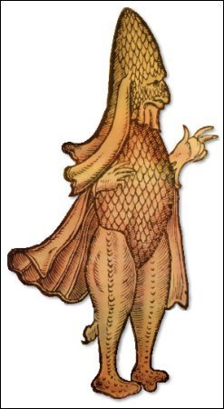 Rappresentazione tardo-medievale del dio Oannes