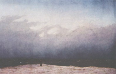 Caspar David Friedrich, Monaco in riva al mare, 1810 Berlino Nationalgalerie