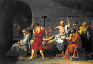 "La morte di Socrate" di J.L. David