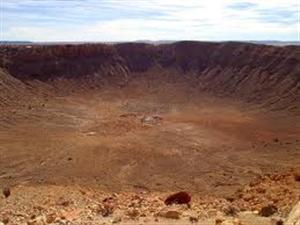 Il Meteor Crater nel deserto dell'Arizona