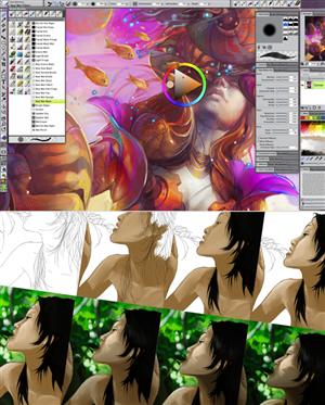Painter: pennelli realistici e pittura digitale professionale