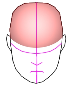 Dibujar un rostro sombro y absorto - Figura 1