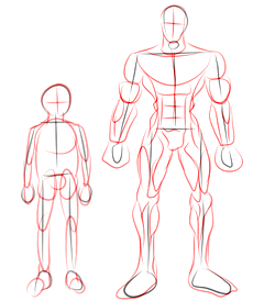 Como dibujar un nio - Figura 1