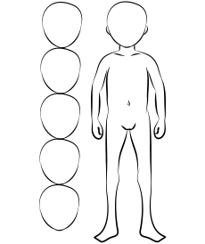 Come disegnare un bambino/a - Figura 2