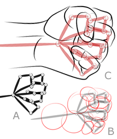 Come disegnare un pugno - Figura 1