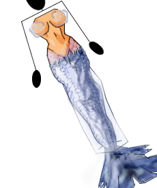 Disegnare una sirena - Figura 3