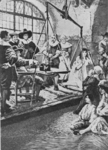 Torture praticate alle streghe - La prova dell'acqua, l'ordalia dell'acqua, l'immersione dello sgabello e l'acqua ingurgitata