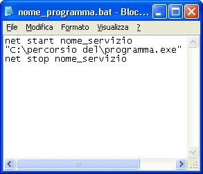 File BAT d'esempio