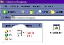 Icona del file batch