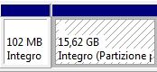 Esempio di partizioni presenti su un disco rigido