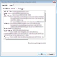 Le intestazioni avanzate in Outlook Express