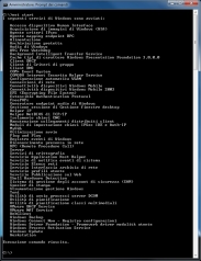 Net start: lista dei servizi in esecuzione