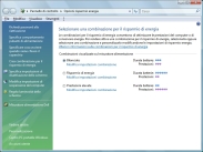 Opzioni di risparmio energetico sotto Windows Vista