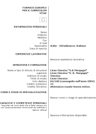 Come compilare un curriculum vitae