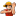 One Piece Rufy a 16x16 pixel
