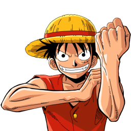 One Piece Rufy a 256x256 pixel