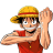 One Piece Rufy a 48x48 pixel
