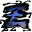 Z Music Blue a 32x32 pixel
