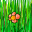 Erba Con Fiore a 32x32 pixel