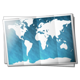Cartina Mondo Mappamondo Globo Terrestre a 256x256 pixel
