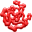 Corallo Rosso a 32x32 pixel