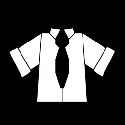 Camicia Bianca Cravatta Nera a 256x256 pixel
