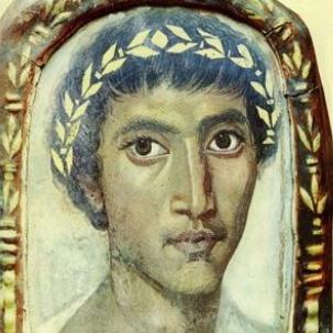 Il volto di Catullo sulla copertina di un'edizione dei suoi scritti