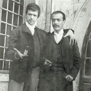 Da sinistra, Umberto Veruda e Italo Svevo