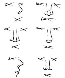 Disegnare il naso di un personaggio maschile - Figura 1