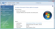 La finestra Sistema di Windows Vista